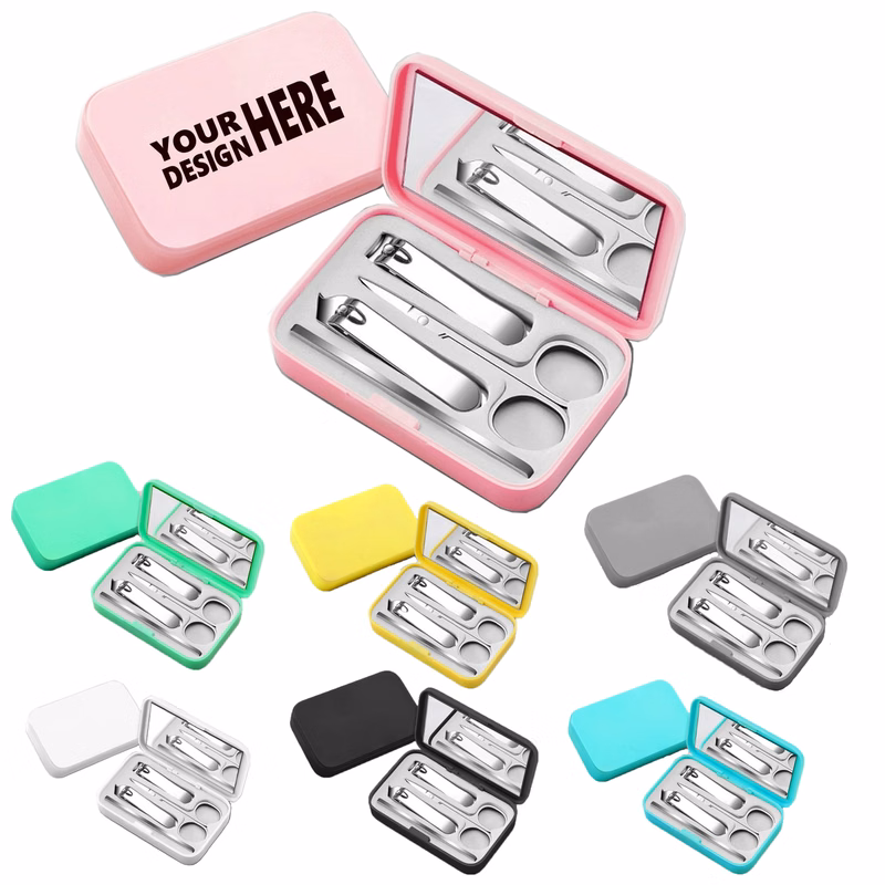 4-Piece Nail Clipper Set with Mirror