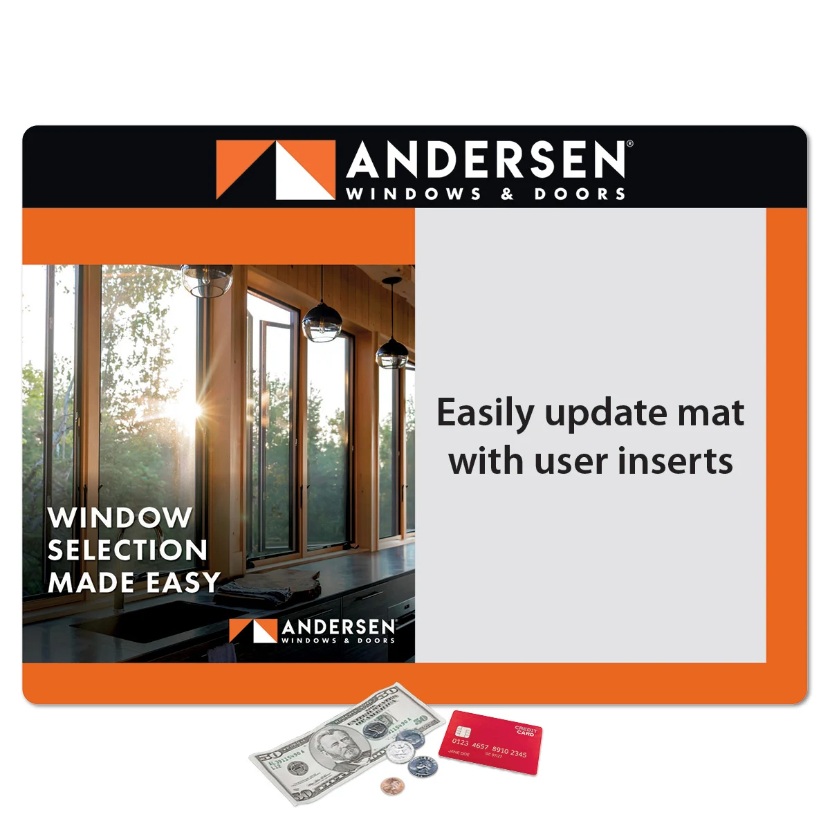 Frame-It Flex DuraTec Window Counter Mat-14"x19"x1/8" 1