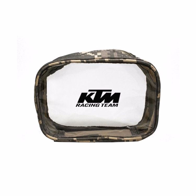 Digital Camouflage Trim Clear Bag