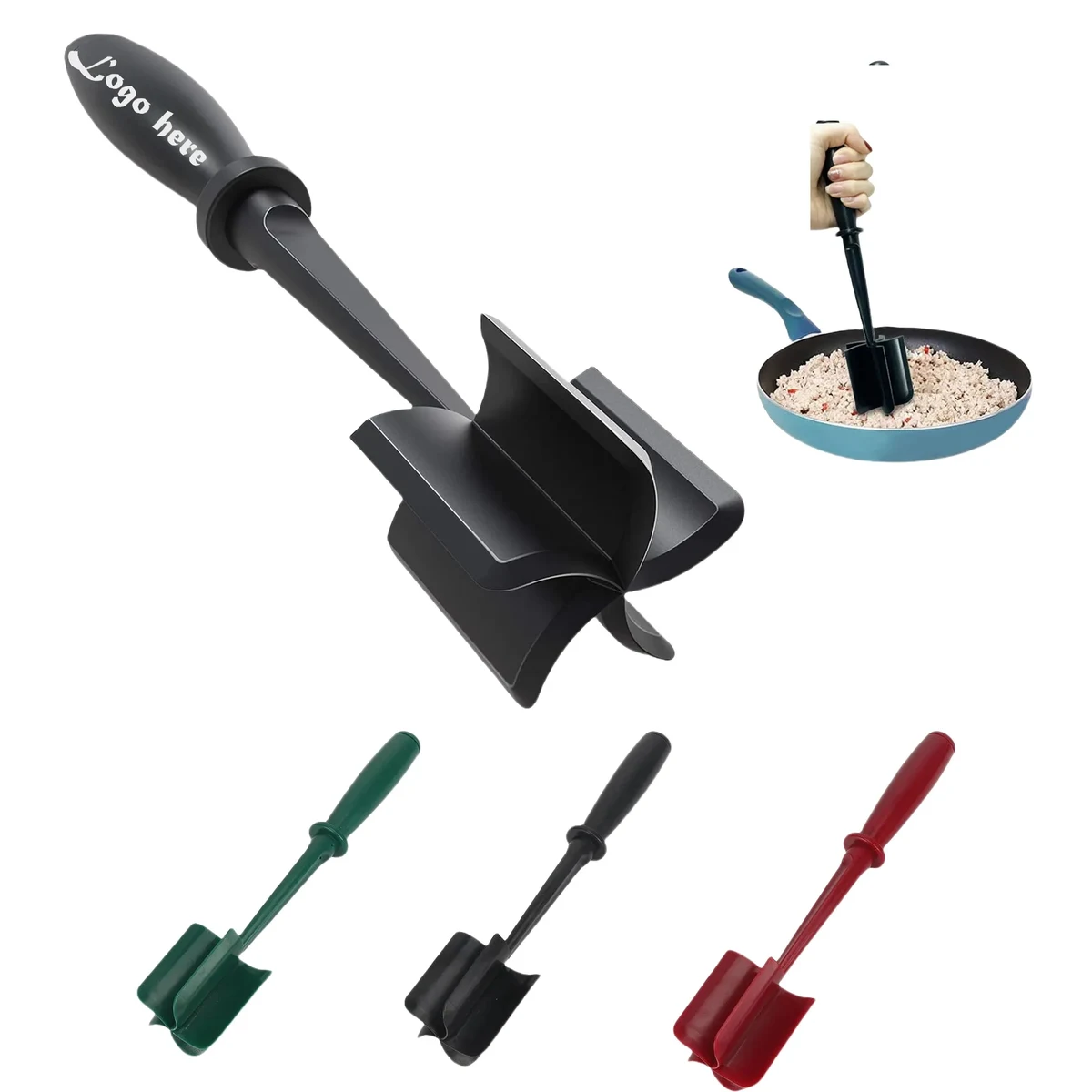 5 Curved Blades Ground Beef Smasher MOQ 50 1