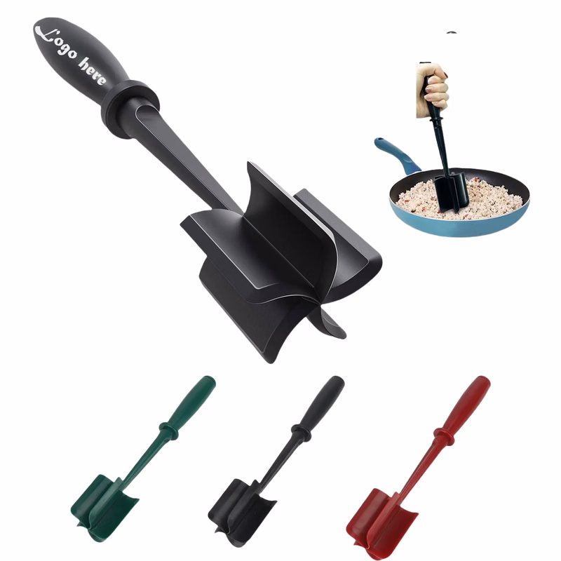 5 Curved Blades Ground Beef Smasher MOQ 50
