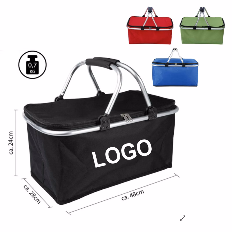 Collapsible Insulated Picnic Basket MOQ 10pcs