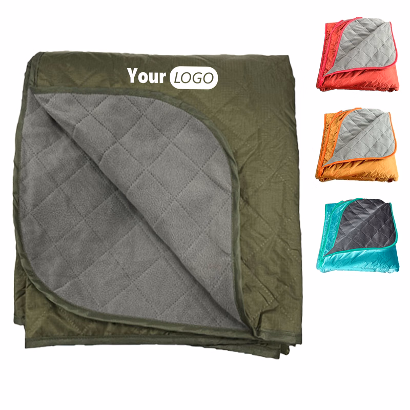 Polyester Foldable Travel Blanket With Insulation