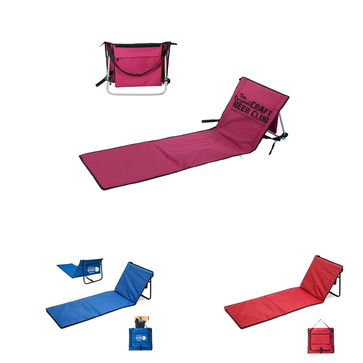 Outdoor Portable Folding Beach Mat Beach Camping Lounger Foldable Nap Bed 1