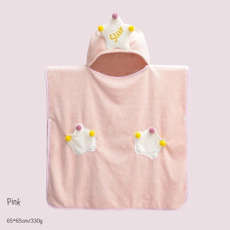 Kids Hooded Bath Towel Wrap 1