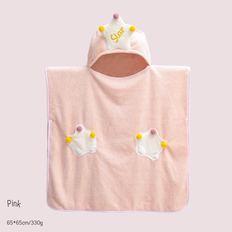 Kids Hooded Bath Towel Wrap