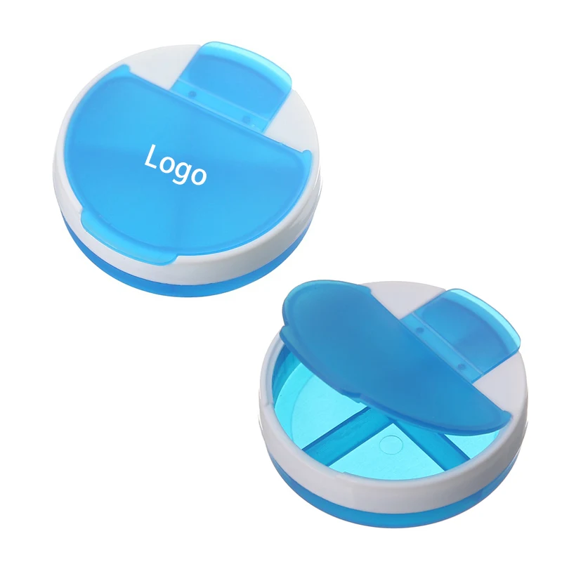 4 Compartments Round Pill Box 1