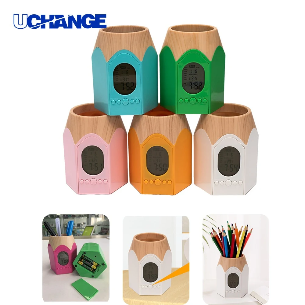 Electronic Calendar Pen Holder Cup 1