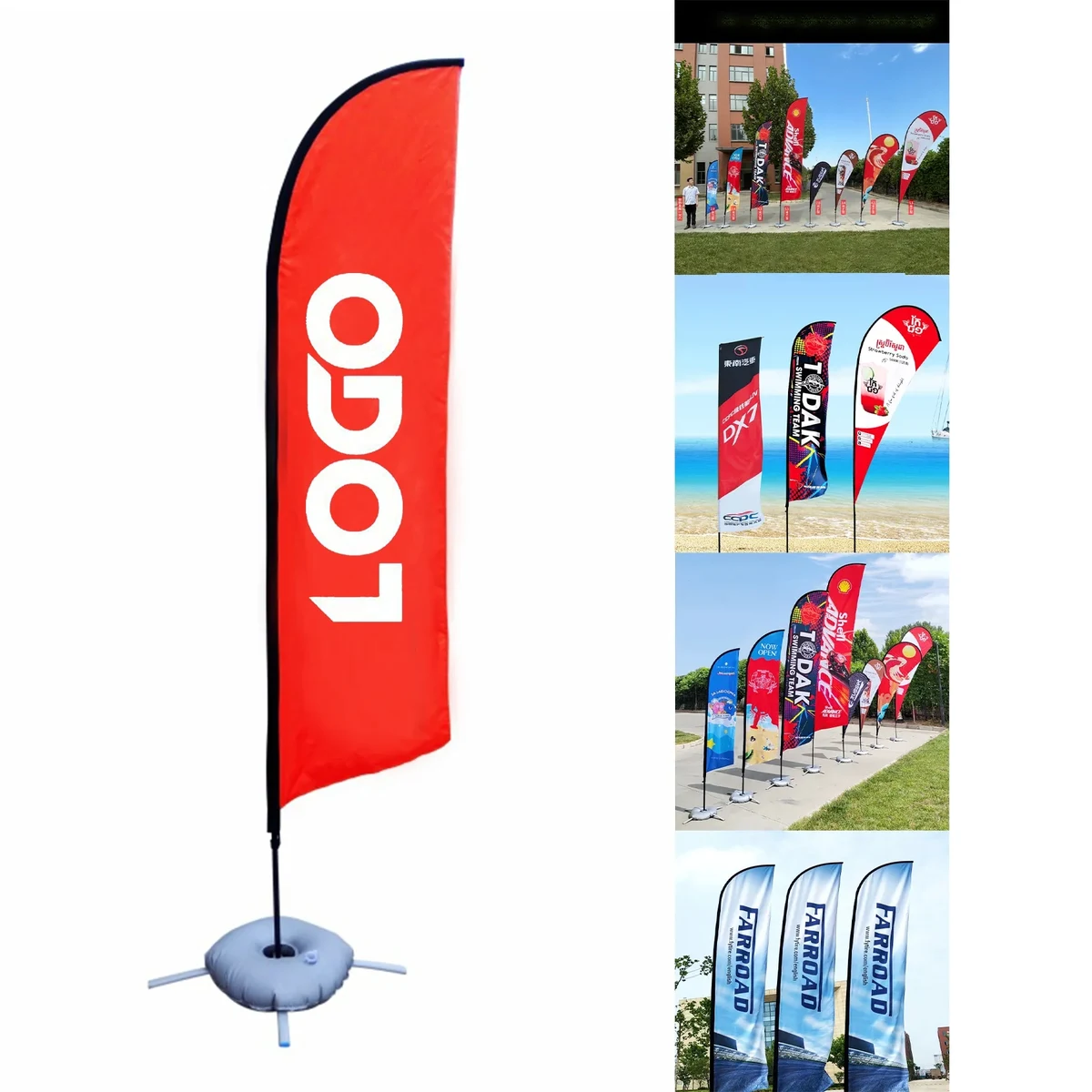 Outdoor Advertising Banner Swooper Flag 1