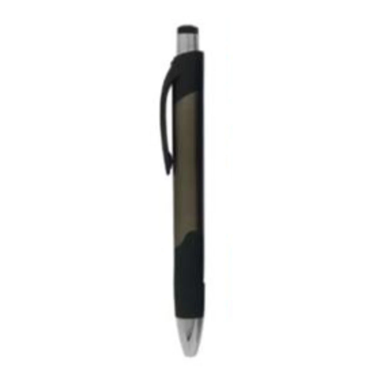 Black Pad Printed Plastic Ball Point Pen 1