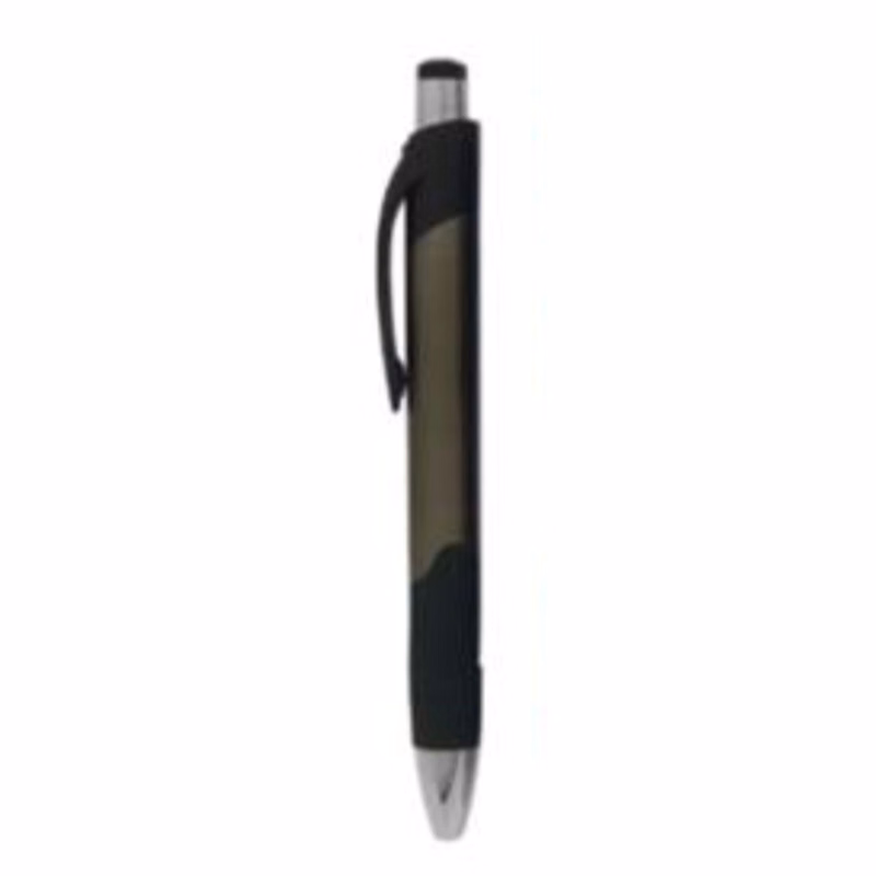 Black Pad Printed Plastic Ball Point Pen