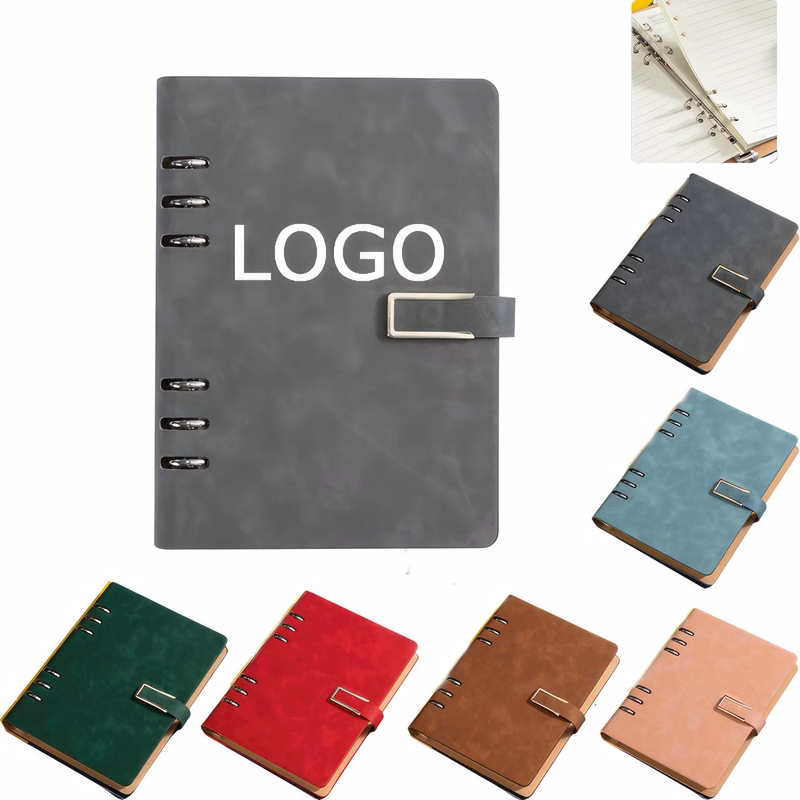 A5 Loose Leaf Buckle Magnet Business Notebook