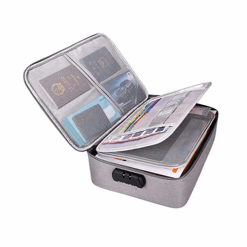 Travel Documents Storage Bag with Lock