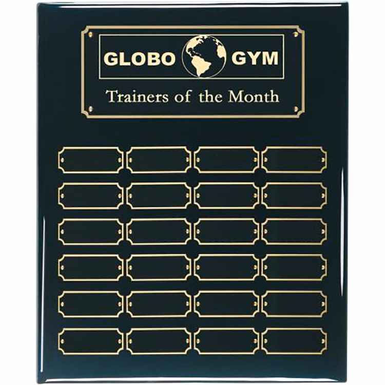 Prestige Black Perpetual Plaque 24 Plates