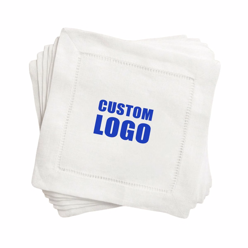 6"x 6" Cotton-Linen Washable Cocktail Napkin