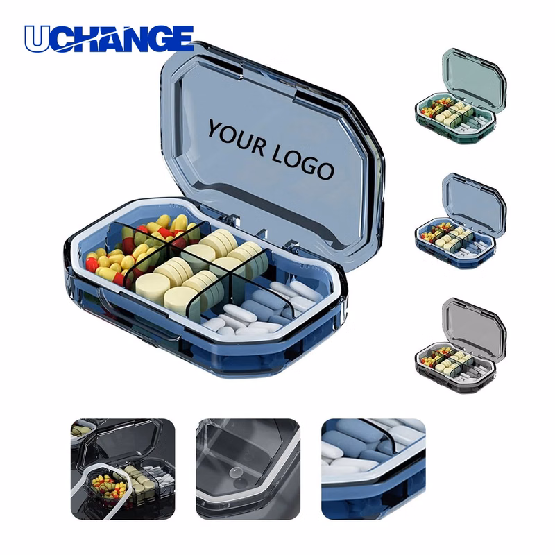 Pill Organizer Case Portable with Moisture Protection Seal