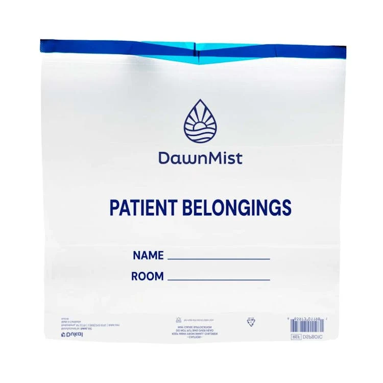 Patient Belonging Bags with Drawtape Clear - 20" x 20" 1
