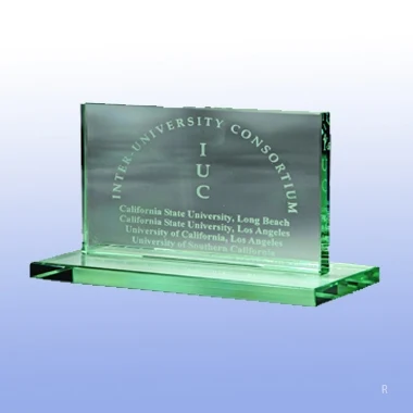 3/4" HORIZONTAL PLAQUE W/ BASE (MEDIUM) 1