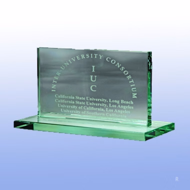 3/4" HORIZONTAL PLAQUE W/ BASE (MEDIUM)