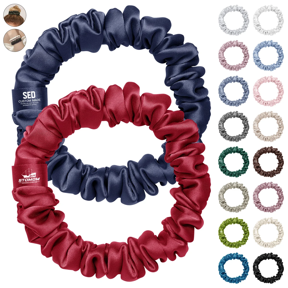 19 Momme Mulberry Silk Scrunchie 1