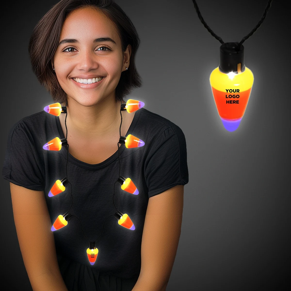 LED Candy Corn Necklace 1