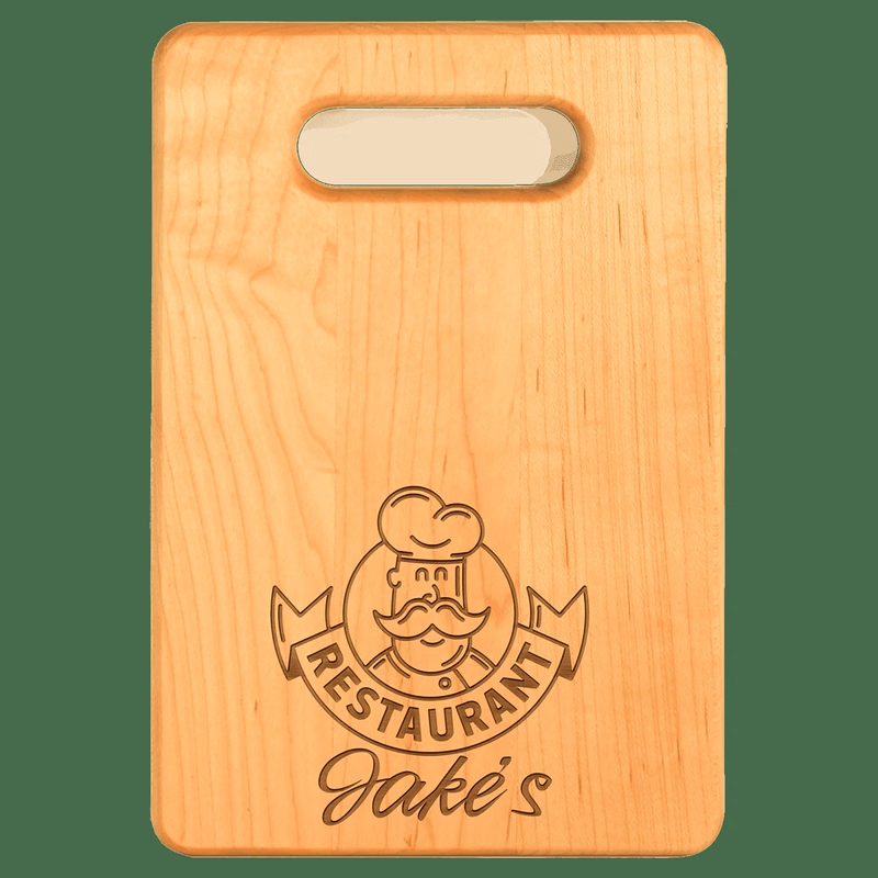 9" x 6" Light Brown Maple Cutting Board
