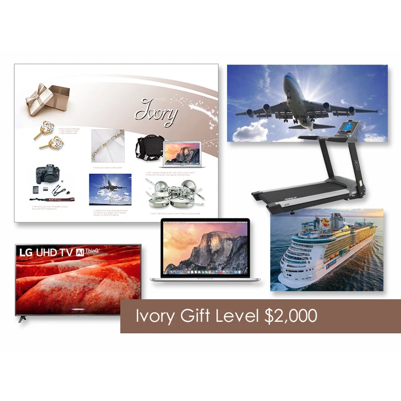 $2,000 Gift of Choice (Ivory Level) Gift Card 1
