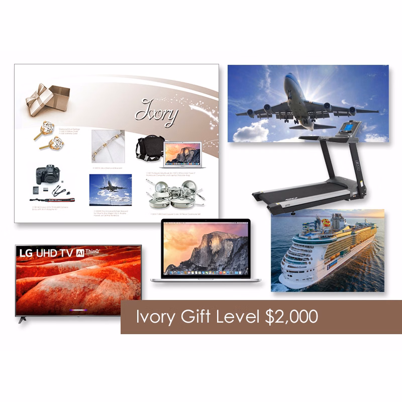 $2,000 Gift of Choice (Ivory Level) Gift Booklet