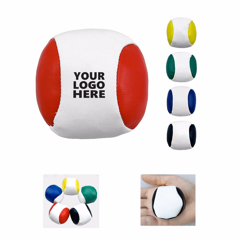 Round PU Two Tone Footbag Ball