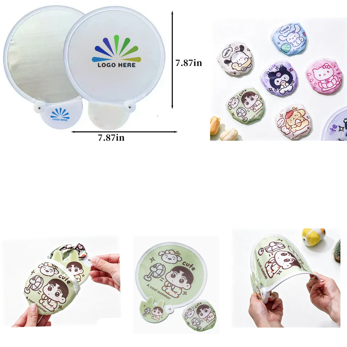 Outdoor Pocket Folding Hand Fan 1