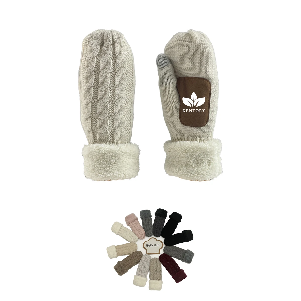 Warm Wool Knit Winter Gloves For Women 1