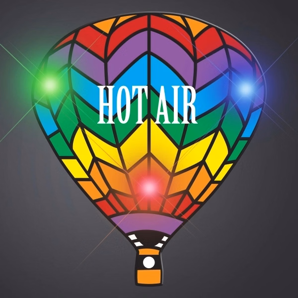 Rainbow Hot Air Balloon Body Light Blinkie