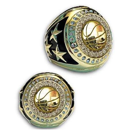 Basketball Championship Bling Ring Gold 1
