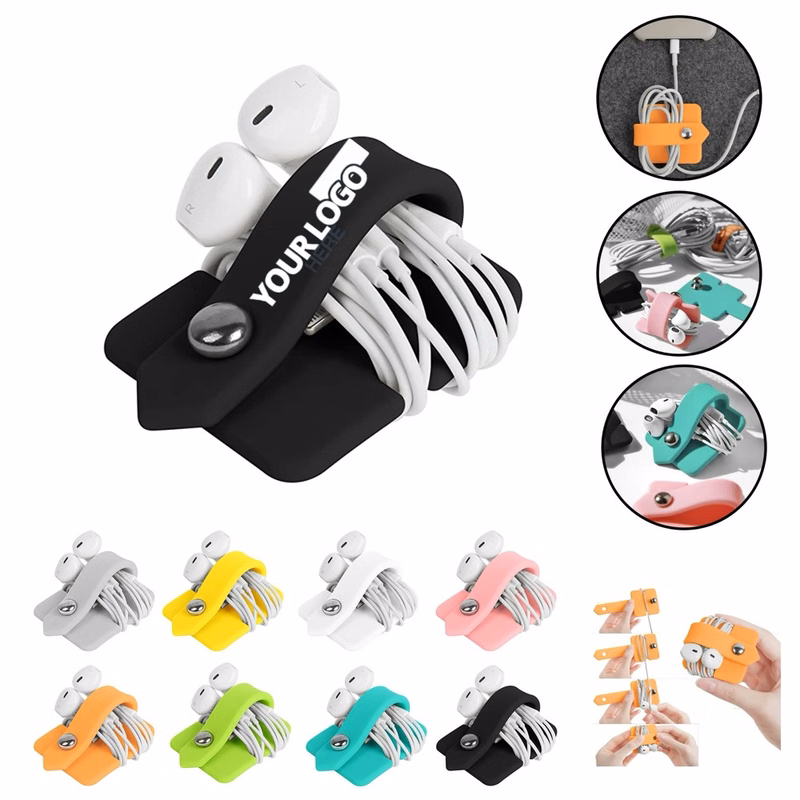 Compact And Classic Silicone Earphone Organizer