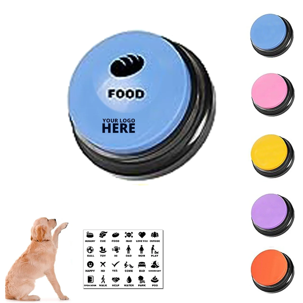 Dog Buttons For Pet Sound Training Toy 1
