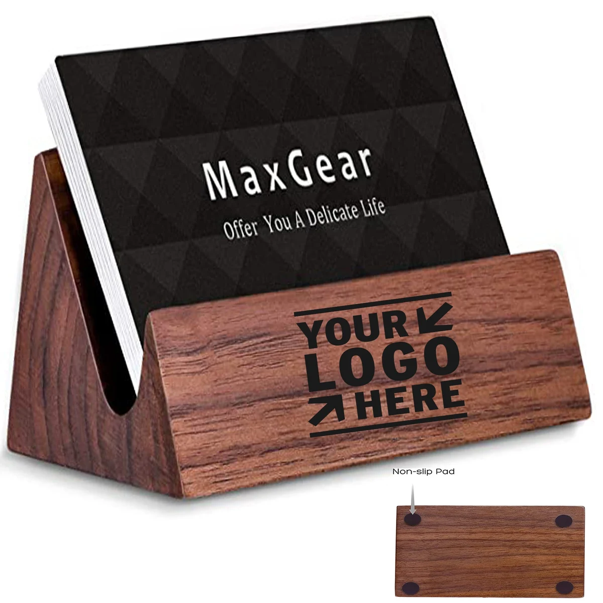 Desk Business Card Holder Stand 1