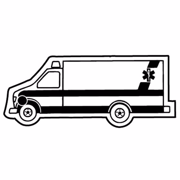 Ambulance 4 Key Tag - Spot Color