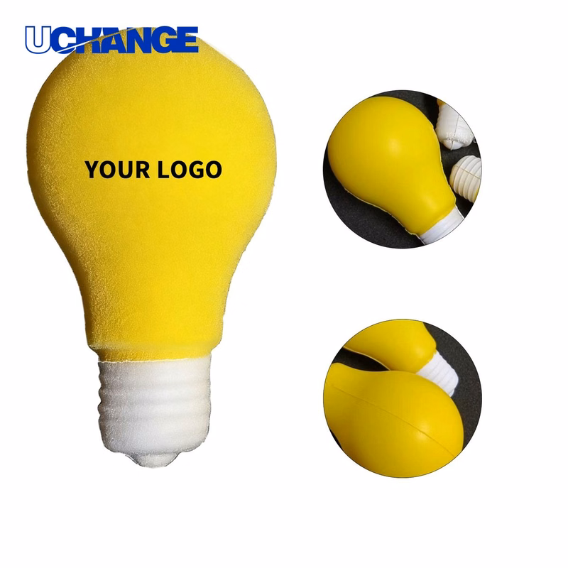 PU Foam Light Bulb Stress Reliever Squeeze Toy