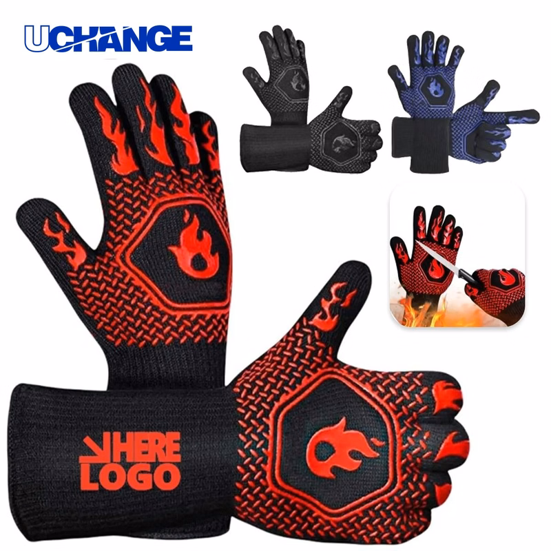 Barbecue Grill Glove Pair for Safety
