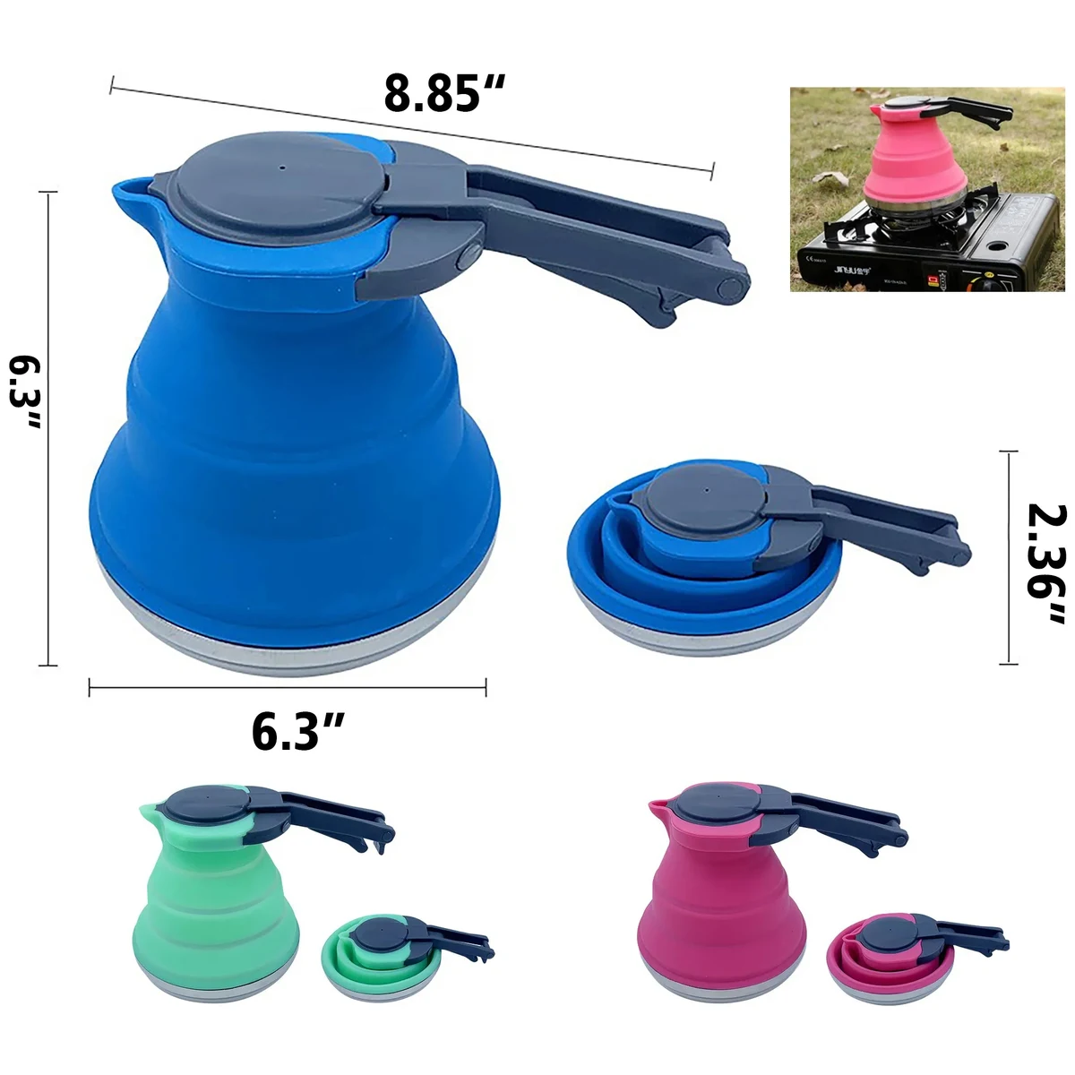 Camping Silicone Kettle 1