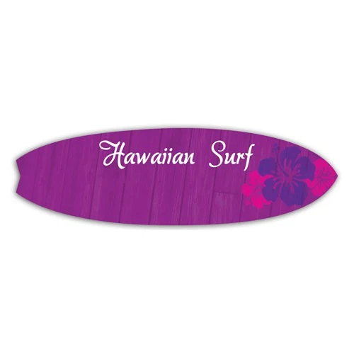 Laminated Name Badge (1.625"X5.5") Surfboard 1