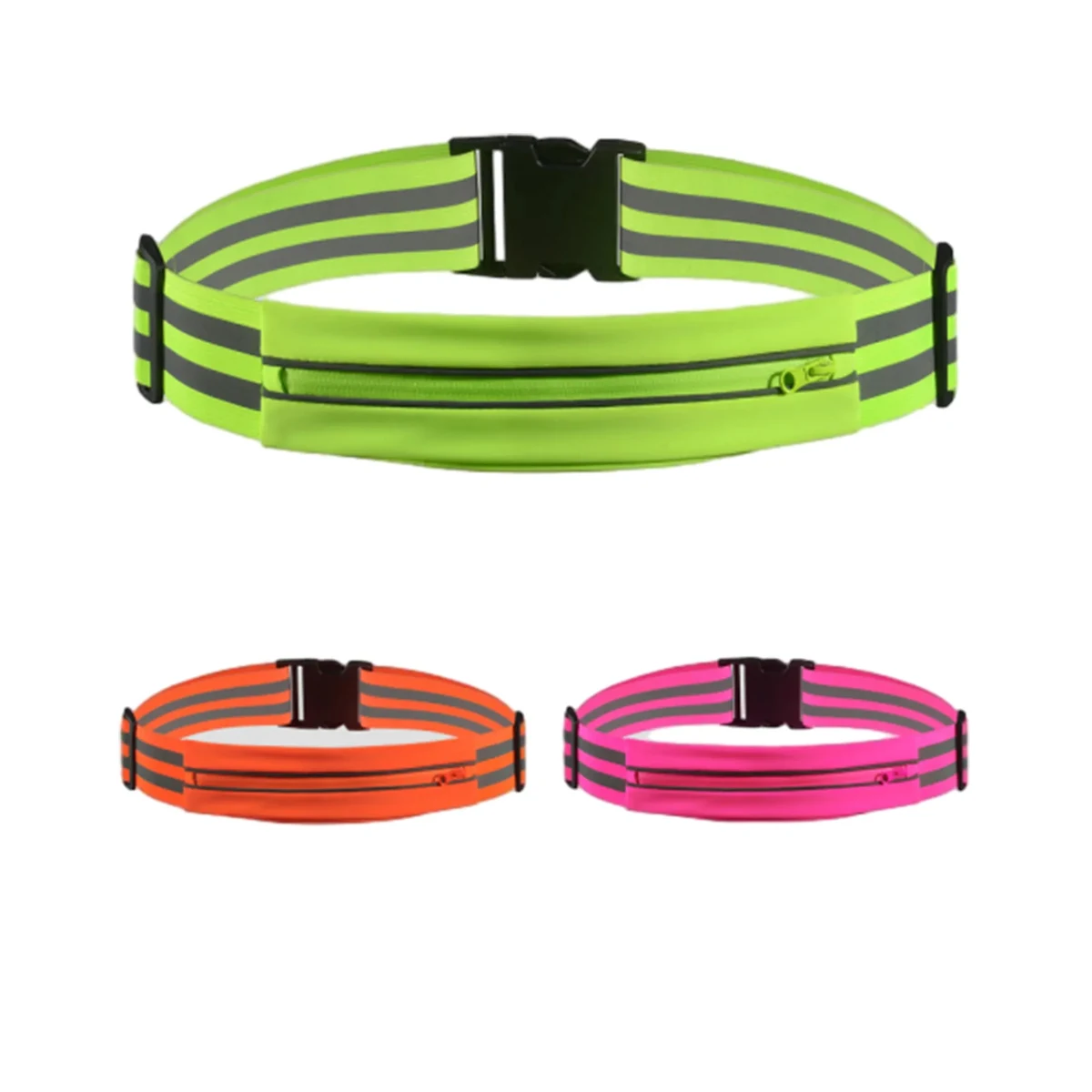 Outdoor Cycling Waist Bag Running Safety Reflective Belt 1
