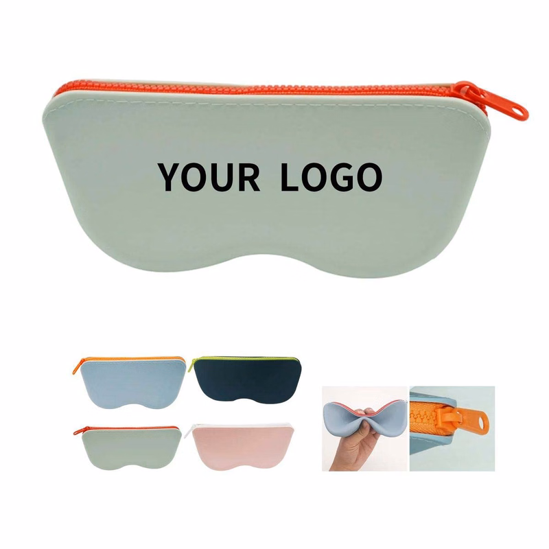 Protective Silicone Glasses Case with Zipper Closure