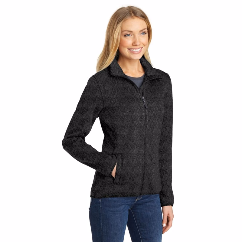 Port Authority Women's Sweater Fleece Jacket.