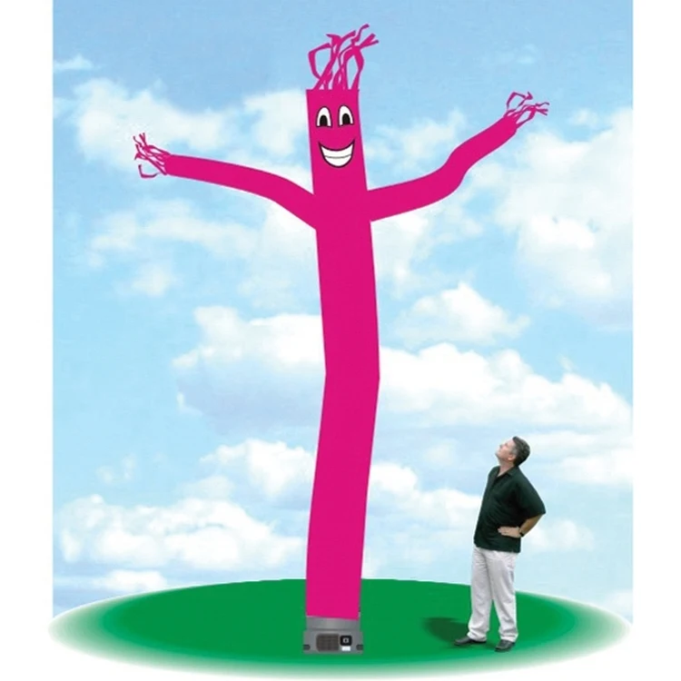 Inflatable Dance Tube Balloon 18' Tall Tube Fly Guy Magenta 1