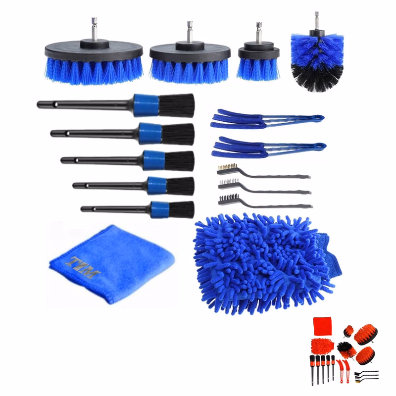 Car Cleaning Detailing Brush Set for DrillTools Kit
