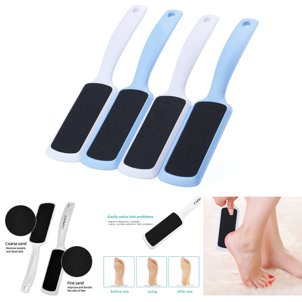 4 Pcs Pedicure Foot Rasp 1