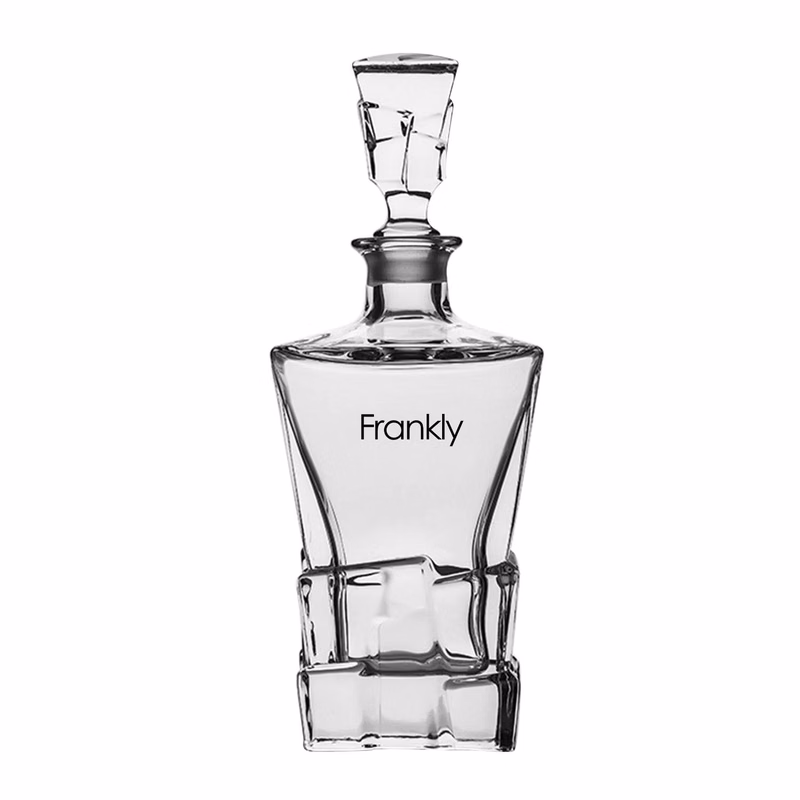 Crystal glass wine bottle decanter
