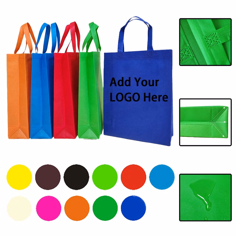 Solid-Color Non-Woven Fabric Shopping Tote Bag