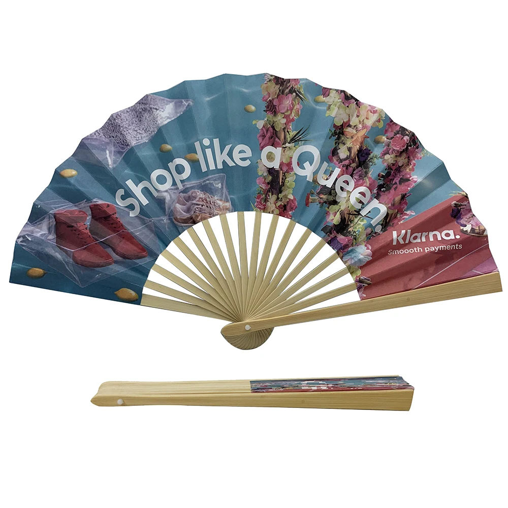 Oriental Bamboo Folding Promotional Fan 1